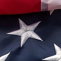 American Flag 3x5 Feet, Made in USA,Deluxe Star Stitched Stripe, Tough, Indoor/Outdoor, Bright Color, Brass Gasket…