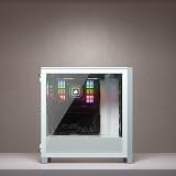 Corsair iCUE 4000X RGB Tempered Glass Mid-Tower Case White view 7