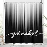 AAtter Black and White Shower Curtain Standard Get