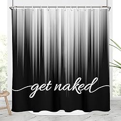 AAtter Black and White Shower Curtain Standard Get