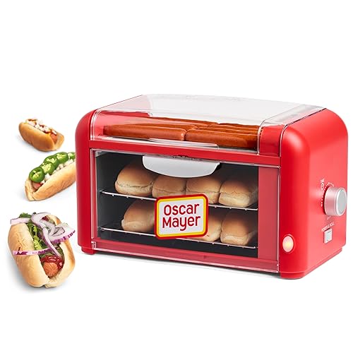 Nostalgia Oscar Mayer Extra Large Hot Dog Roller Bun Toaster