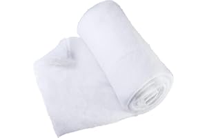 PREXTEX Artificial Snow Roll - Large Fluff for Christmas Village Displays, 94"x31" Tabletop Décor, and Winter Wonderland Party Scenes - Thick White Blanket for Holiday Backdrops and Festive Decoration