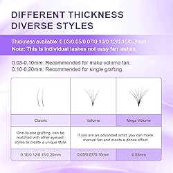NAGARAKU Eyelash Extensions Individual Lashes