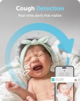 CüboAi Plus Smart Baby Monitor AI Sleep Safety Alerts 1080p HD Night Vision 2 view 5