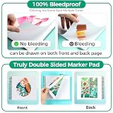 Ohuhu Square Sketchbook 8.3x8.3 in Double-Sided Bleedproof 60 Sheets 150gsm view 2