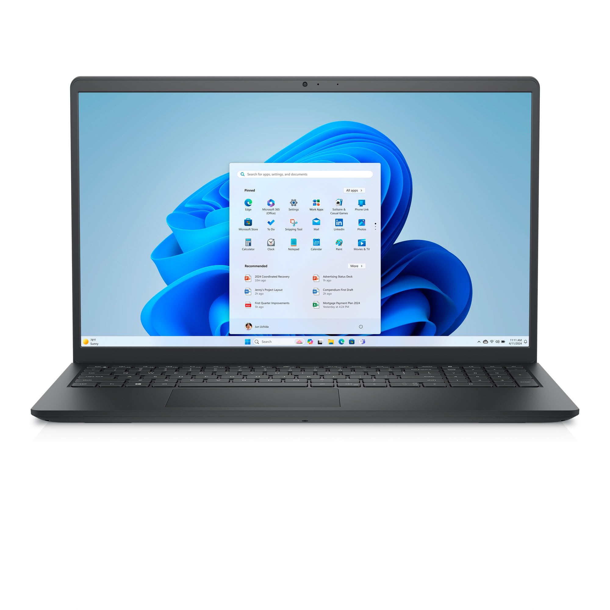 Dell Inspiron 15 3535 15.6 inch FHD+ (1920 x 1080) Laptop, AMD Ryzen 5 7520U Processor, AMD Radeon Graphics, 8GB RAM, 512GB SSD, Windows 11 Home, English Keyboard, Carboon Black