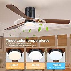 Mpayel 60" Flush Mount Ceiling Fan with Lights and