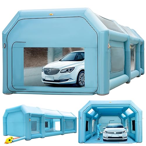 VEVOR Portable Inflatable Paint Booth, 26x13x10ft Inflatable Spray