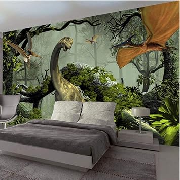 Amazon Com 3d Stereo Dinosaur Wall Painting Children Kids