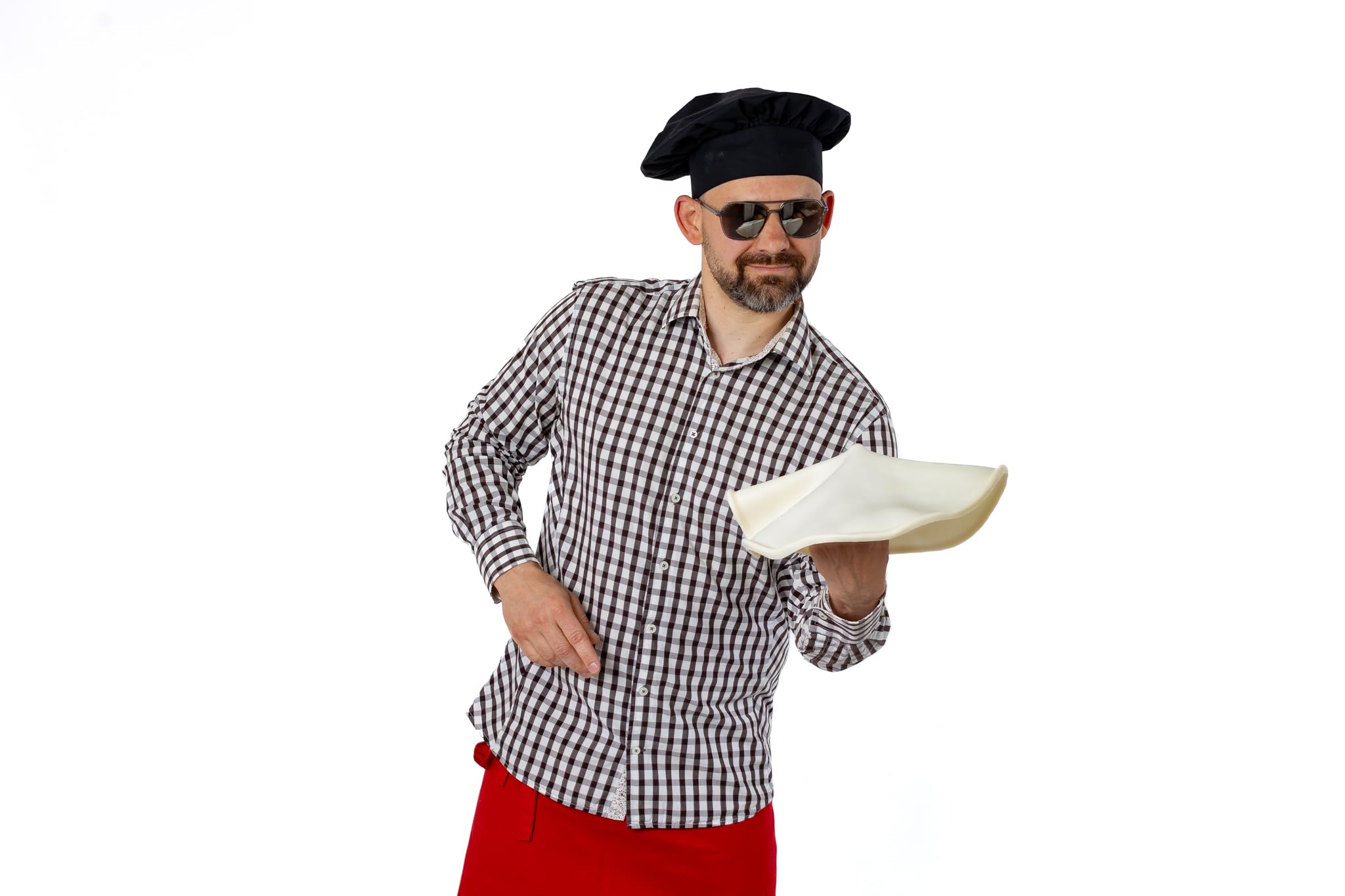 Training pizza disc for pizza acrobatics. Pizza di gomma - Spinning dough - Throw dough with silicone disc - size 13 inch. Rubber pizza.