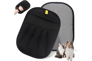 OUWOF Pet Hair Removal Glove, 2025 Upgraded Five-Finger Electrostatic Grooming Tool for Cats & Dogs, Reusable Magic Fur Remover for Furniture, Car, Couch & Clothing, Essential Pet Grooming Supplies(001)