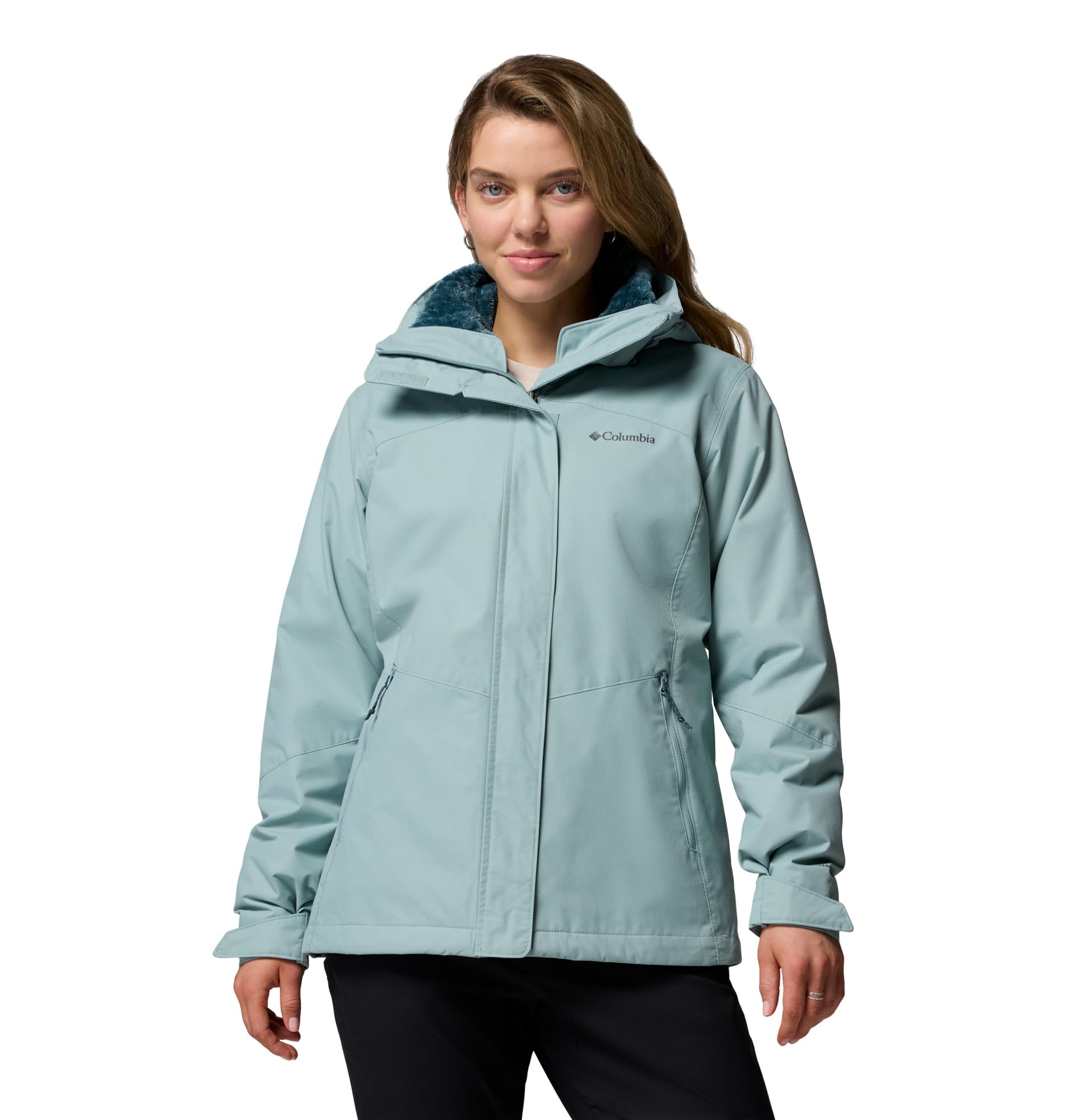 Columbia Womens Bugaboo III Fleece Interchange Jacket, Crushed Blue, XX-Large