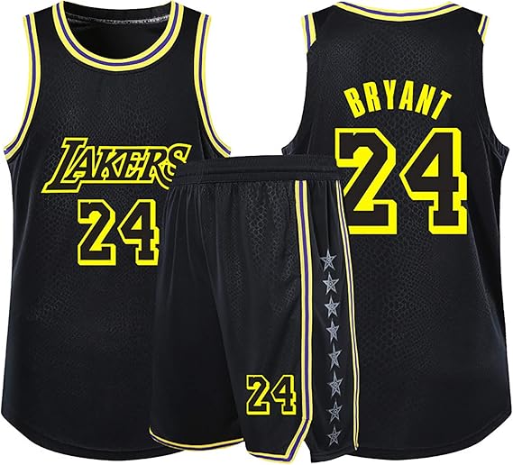 No. 24 Lakers Basketball Clothes, Men's Basketball Jerseys