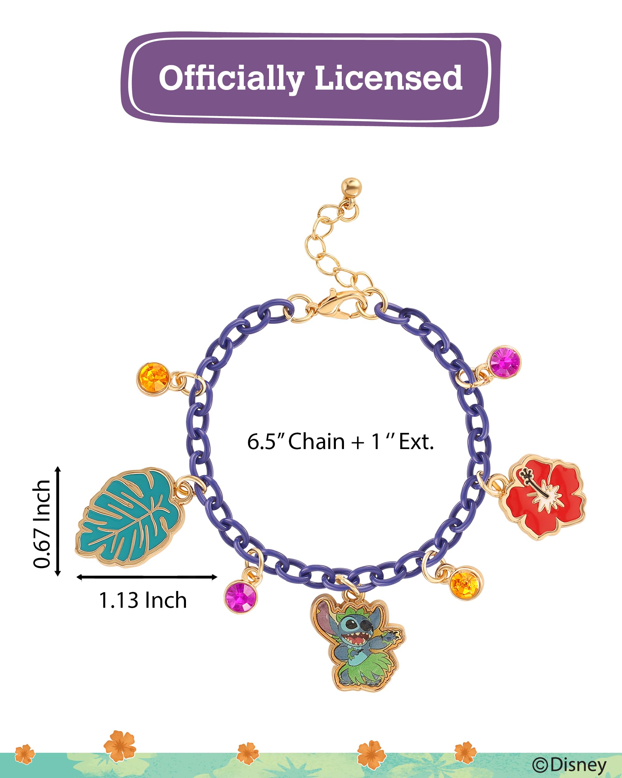 Disney Stitch Charm Bracelet for Women 6.5\