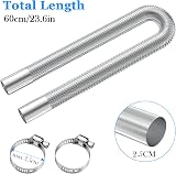 URAQT 25mm Stainless Steel Parking Heater Exhaust Pipe 60cm 300cm 200cm 120cm view 2