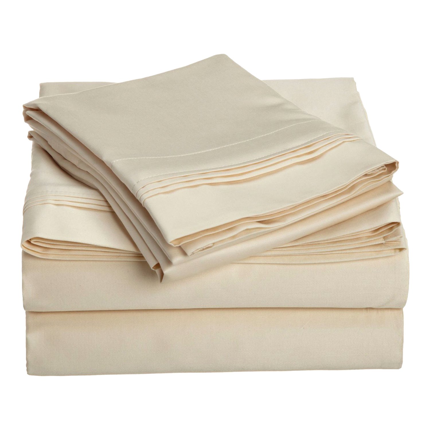 1500 Thread Count 100 Egyptian Cotton, Single Ply, Queen Bed Sheet Set