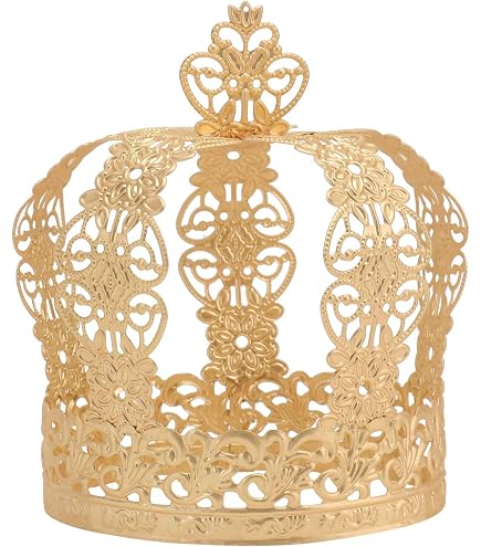 Amazon.com: Tower Tiara Crown Birthday Cake Topper Crystal  display picture 2