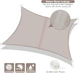 AXT SHADE Sun Shade Sail 3x4m Waterproof UV Block Canopy Taupe Rectangle view 2