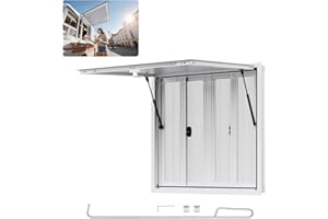 VEVOR Concession Window, Aluminum Alloy Frame Service Window for Food Truck, Up to 85 Degrees Stand Serving Window with Awning Door and Drag Hook (4 left&right sliding windows, 36x36in)