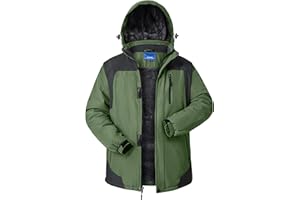 CNBQDD Winter Jackets Coats for Men Waterproof Ski Snow Coat