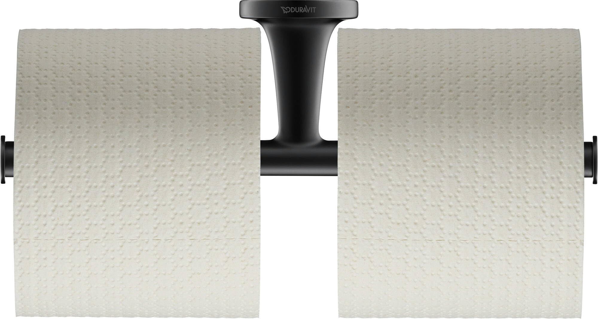 Duravit 9938 Starck T Paper roll Holder, matt Black, für 2 Rollen