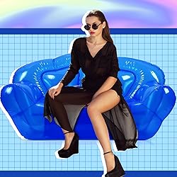 Kigley Transparent Inflatable Sofa Seat Blow up
