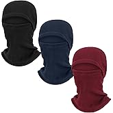 3 Pieces Full Face Cover Winter Warm Fleece Balaclava Face Mask, Soft Winter Ski Mask for Men Women Cold Weather