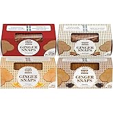 VALUBNDL: NYAKERS GINGER SNAPS COOKIES - Ginger Thins - Custom VALUBNDL Branded (4 PACK, COMBO: (ORIGINAL/ALMOND/ORANGE/VANIL