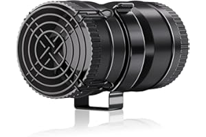 Hon&Guan Boat Blower Fan 3 Inch, 12V Inline Boat Blower Motor Fan, 10000RPM, New Upgraded 7-Blade Engine Blower 130CFM, Durable Marine Bilge Blower, Perfect for Yacht, Caravan, Engine Ventilation