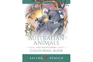 Australian Animals and Wildflowers Colouring Book