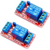 HiLetgo 2pcs DC 24V 1 Channel Relay Module with OPTO Isolation Support High or Low Level Trigger