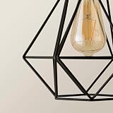 MiniSun Retro Black Metal Basket Ceiling Light Shade 23.5cm view 6
