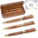 Best Wooden Pen Set with Holder, Chaos Coordinator Gifts for Women, Boss Gift for Men Supervisor Presents for Boss Female Leadership Nurse Office Manager Gifts Funny Custom Personalized Wood Pens