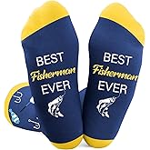 fiszdovb Gifts for Fishermen, Cool Fishing Gifts for Men Unique, Best Fisherman Gift Socks for Fishing Lovers Dad Grandpa, Funny Christmas Fathers Day Birthday Gift for Fisherman Stocking Stuffers