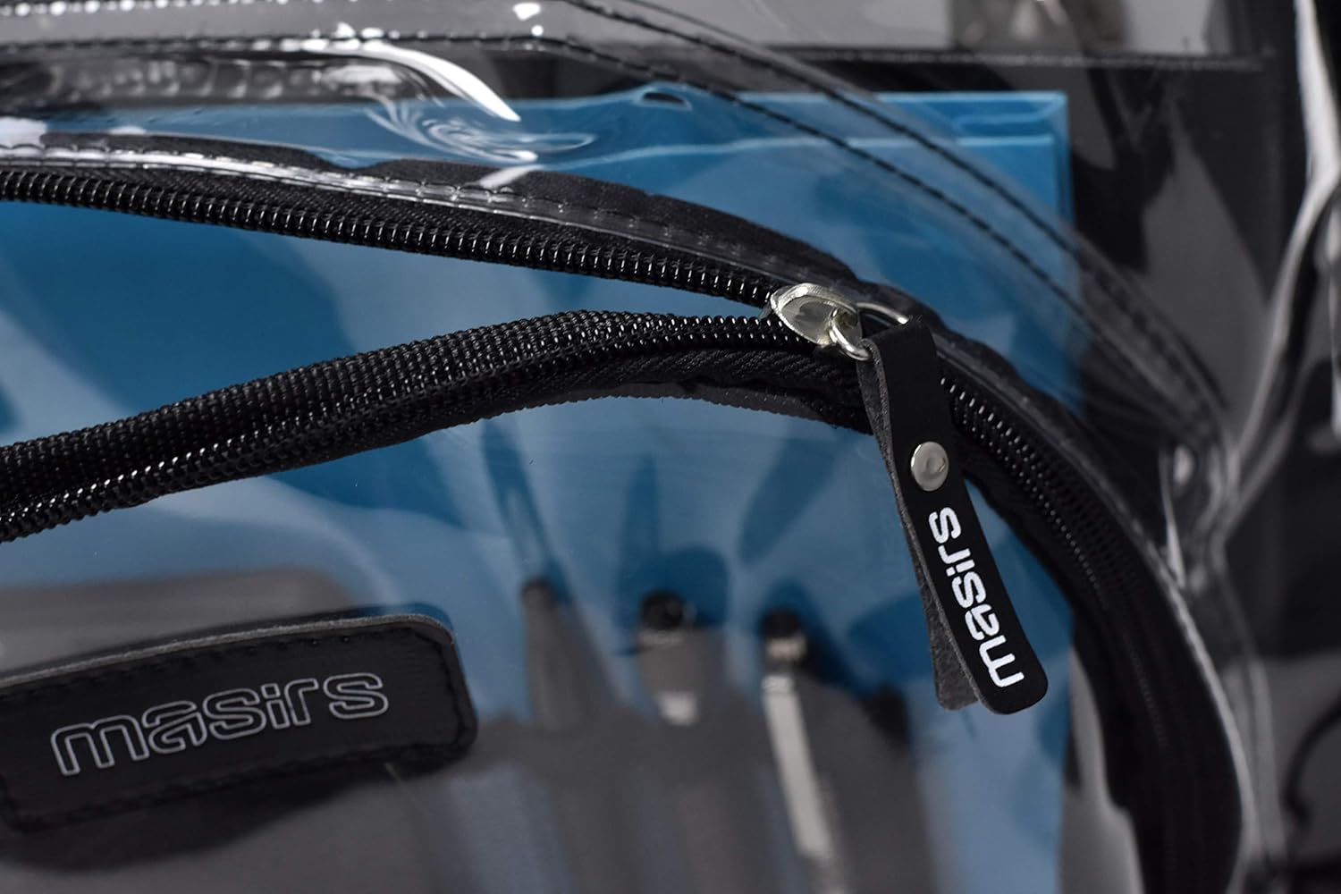 Heavy Duty Clear Backpack - Stadium Approved Transparent Design for Quick Access at Security Checkpoints. Adjustable Shoulder Straps, Dual Zippered Compartments and Mesh Side Pockets. (16" H x 11" W): Home & Kitchen
