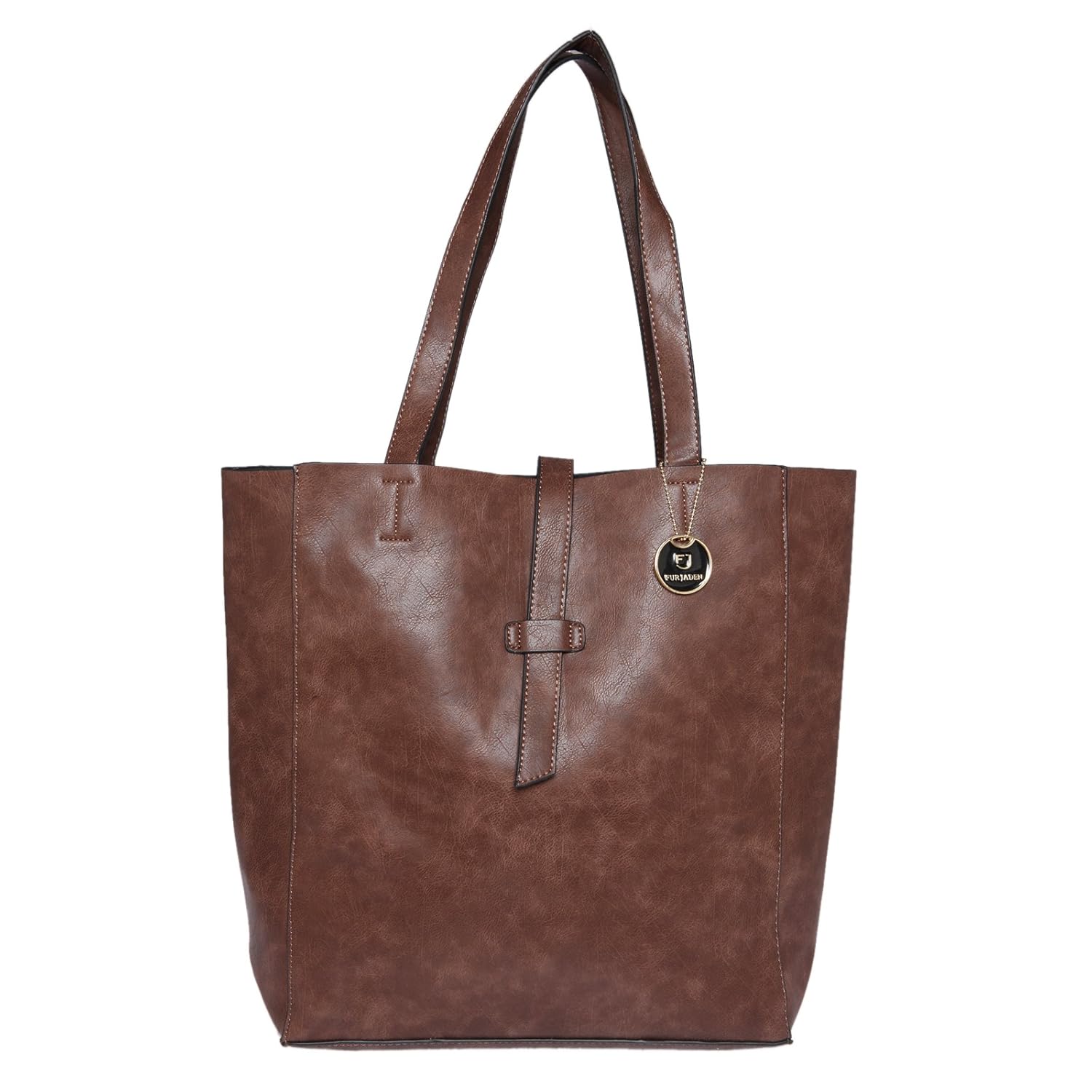 fur jaden brown tote handbag for women with sling bag combo