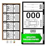 Rio Salto 3 Part Valet Parking Tickets Perforated