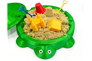Estairkas Mini Turtle Sandbox Zen Garden for Desk, Desktop Turtle Sand Box with Lid on The Go Kit, Funny Desk Decor Accessories for Work, White Elephant Coworker Office