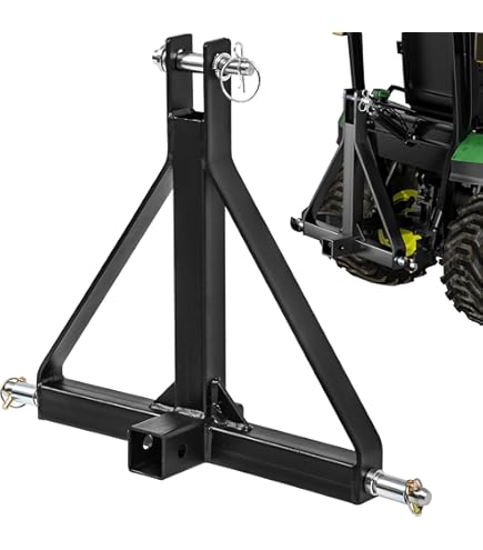 Tow Hook VEVOR 3 Point Trailer Hitch With 2 In Receiver, 3pt Quick Hitch Attachment For Category 1 Tractor 994677 - Foto 6