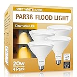 LOXYEE PAR38 LED Outdoor Flood Light Bulbs 4