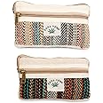 LONGING TO BUY Zip Pouch Combo for Multiple use in Pure Hemp - Combo Pack of 2, Size 7 X 4 Inch