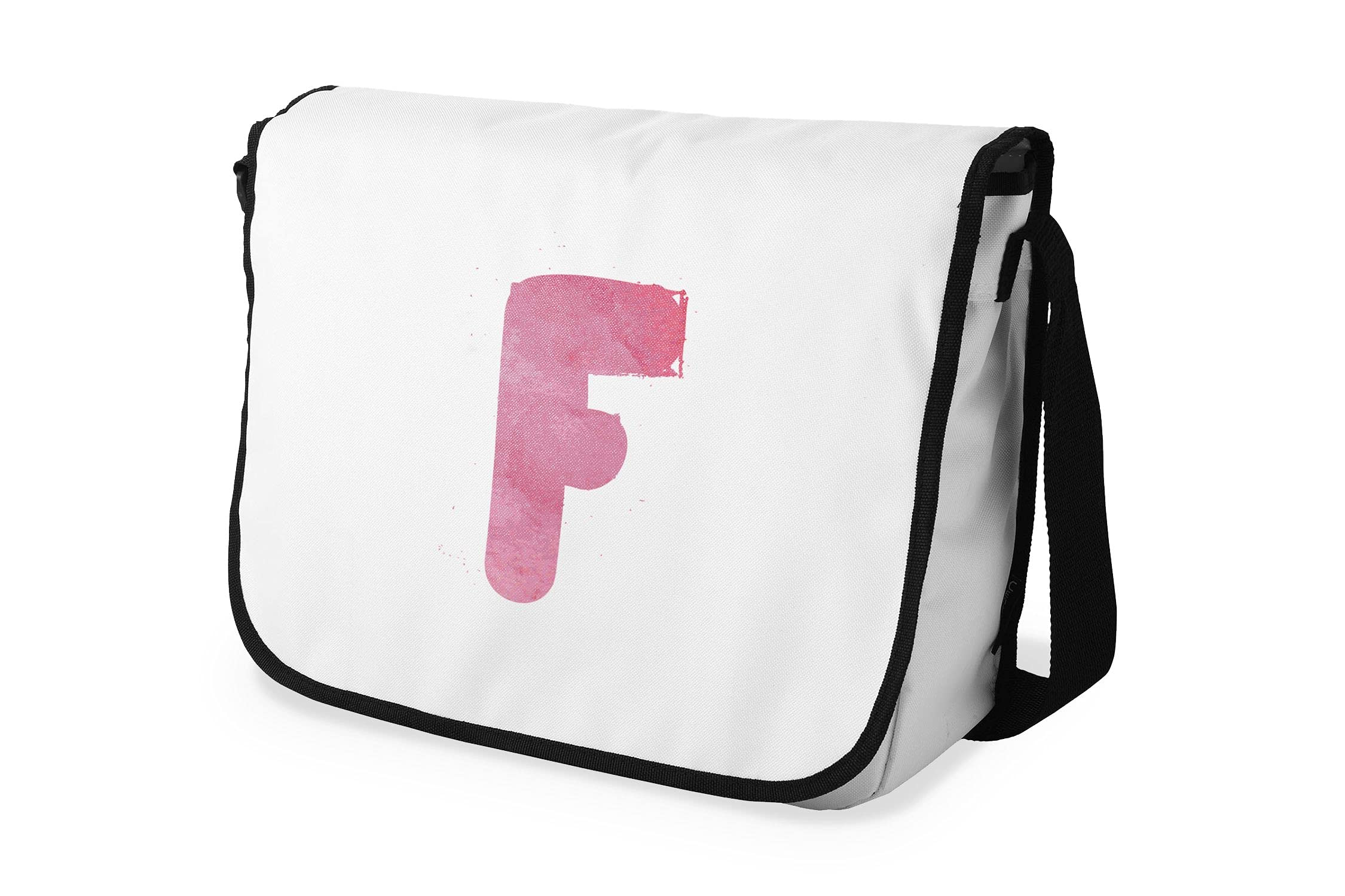 Bonamaison Digitally Printed Messenger School Bag with Black Strap for Students, Cross Body Bag, Courier Bag, Shoulder Bag for School, Back to School, Size: 29x36 Cm