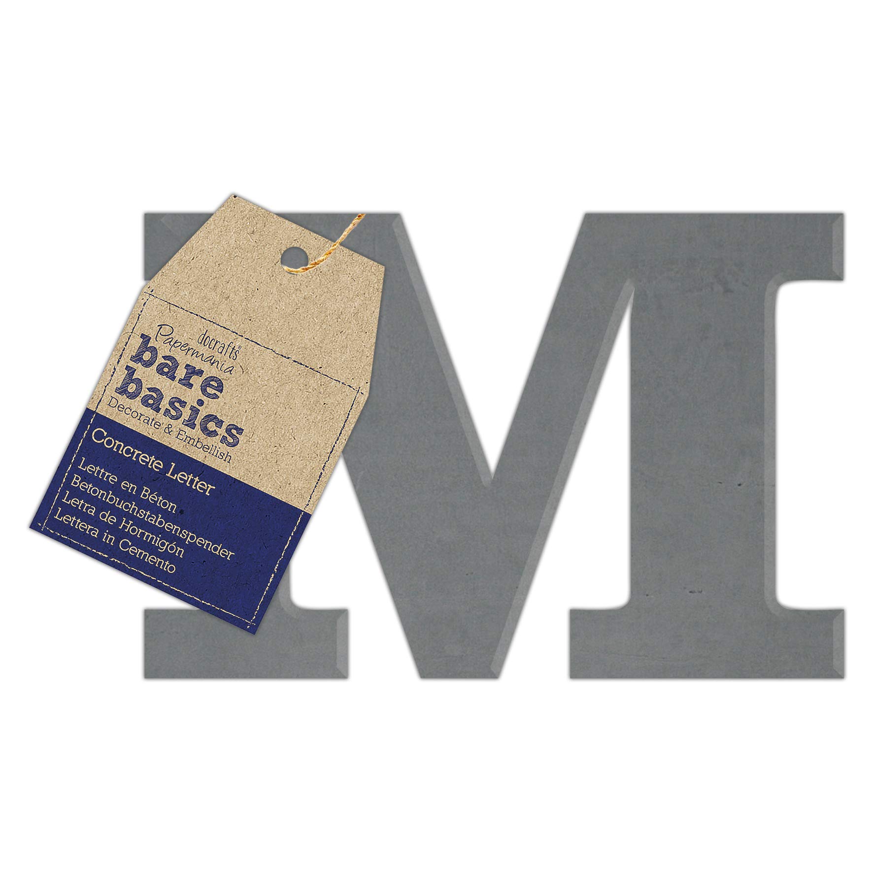 Concrete Letter (1 piece) - Bare Basics - M