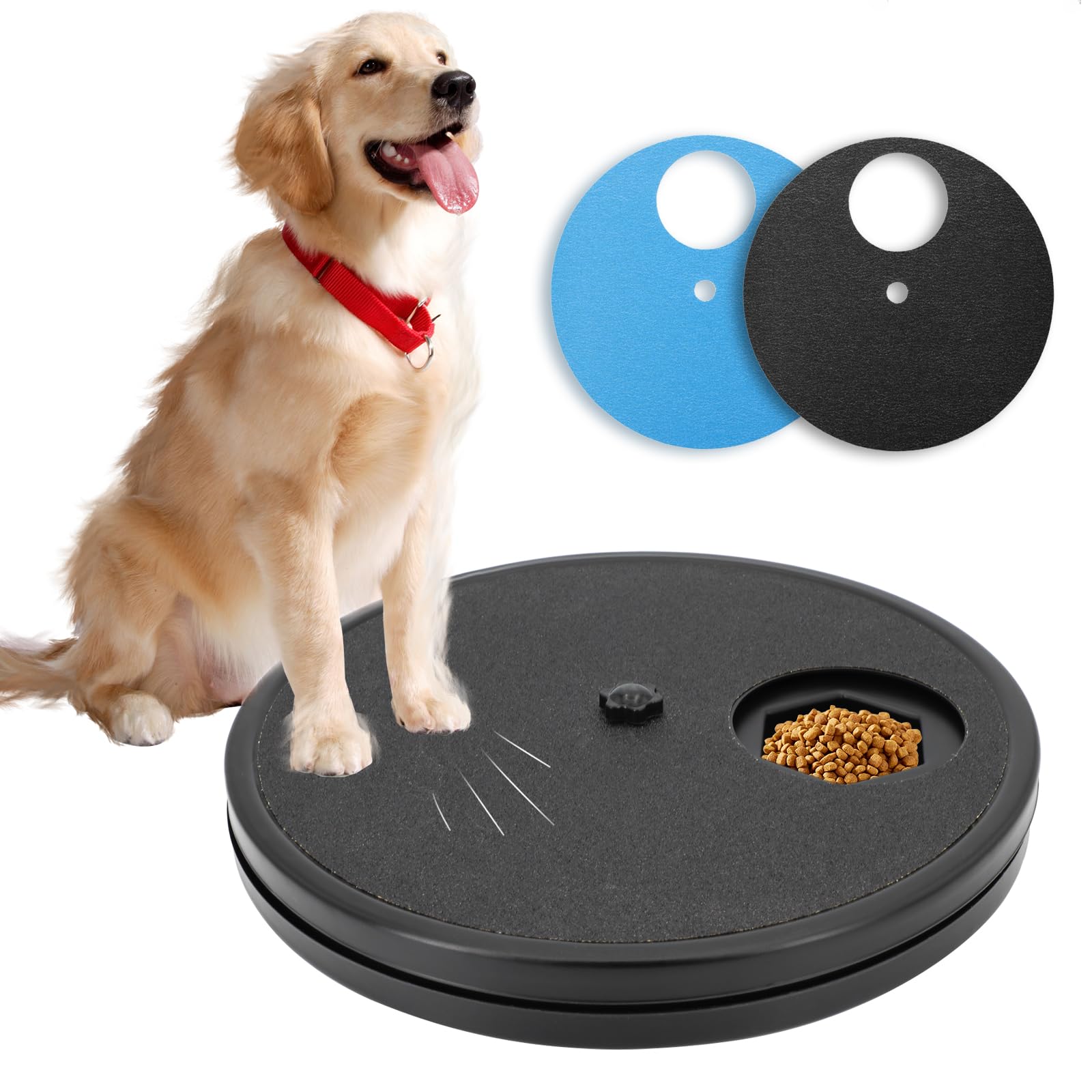 Photo 1 of Dog Nail Scratch Board - 3 in 1 Rotatable Round Dog Scratch Pad for Nails with Treat Box, Dog Nail File Toy, Scratching Board for Dogs,Shorten Dog’s Side Nail Easier for Small and Large Dogs