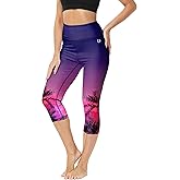 Deerose Swim Pants for Women Swim Capris High Waisted Sun Protection UPF 50+ Long Swimming Leggings Shorts