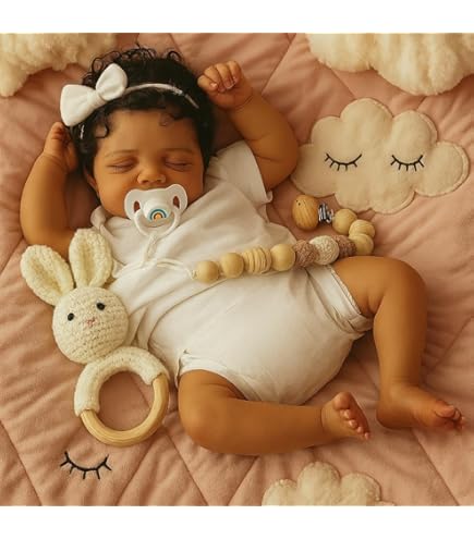 Pinky Reborn Poupée Reborn 24 Pouces 60cm Reborn Bebe Fille Souple Silicone Realiste Vinyle Souple Lifelike Mignon Nouveau Ne Am