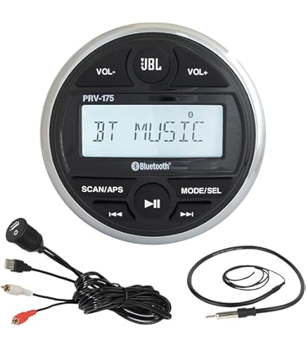 Amazon.com: JBL PRV-175 Marine Gauge Hole Mount USB Bluetooth AM