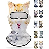 Peicees 3D Animal Balaclava Face Cover with Ears for Halloween Music Festivals Raves Party Skiing Cycling Riding Motorcycle