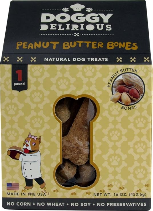 doggy delirious grain free peanut butter bones