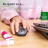 Trust Yvi+ Silent Wireless Mouse 800/1600 DPI Ambidextrous USB Receiver Black view 2